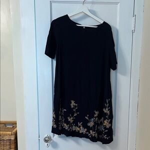 LOFT Dress with Floral Embroidery